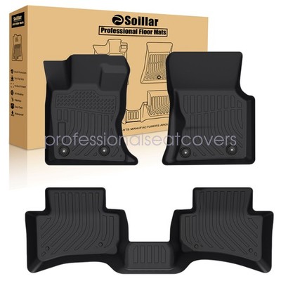 For 2017-2025 Jaguar F-Pace TPE Front & 2nd Row Floor Mats Liner Set All Weather