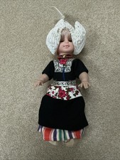Vintage Holland Dutch Doll w/ Dress & Clogs  12”
