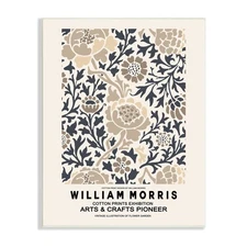 Flower Blossom Silhouettes Pattern Exhibition Flyer, Design by Ros Ruseva