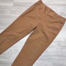 Talbots Women's Modern Fit Brown Cotton Blend Cropped Pants Size 14