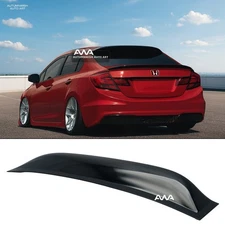 Fits 12-15 Honda Civic 4dr Rear Window Roof Sun Rain Shade Vent Visor Spoiler
