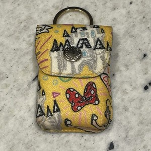 DOONEY & BOURKE DISNEY KEYRING CARD HOLDER Castle Minnie Bow