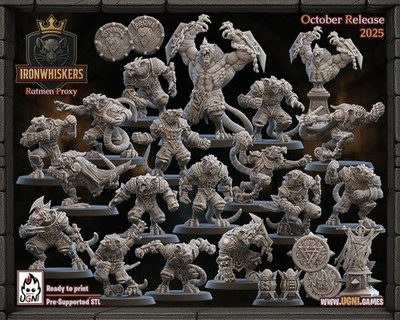 Ratmen Fantasy Football Team - Iron Whiskers UGNI