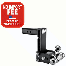 Bw Trailer Hitches Tow Stow Adjustable Trailer Hitch Ball Mount - Ts10049b