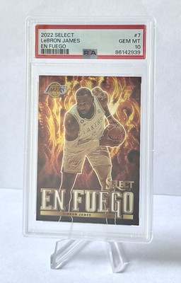 2022-23 Panini Select - LeBron James - En Fuego - PSA 10 - Lakers