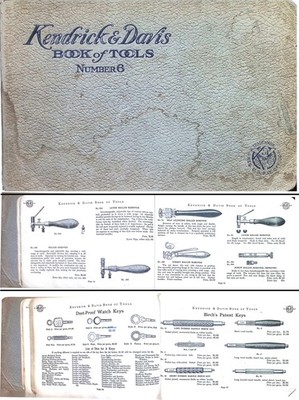 Orig. 148 Pg. Kendrick & Davis 1908 Catalogue of Jeweler's Tools - mjdtoolparts