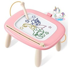 Magnetic Drawing Board, Toddler Girl Toys for 1-2 Year Old, Doodle Board Pink