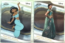 Princess Jasmine 2025 Topps Chrome Disney Base & Live Action Cards Set-#185-188