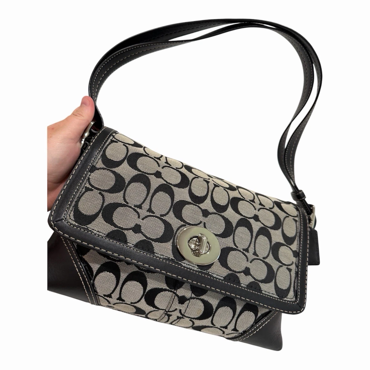 Coach Hampton Shoulder Bags Turn Lock Handbags for Women for sale