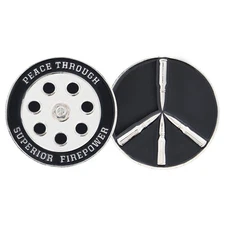 Challenge Coin PEACE THROUGH SUPERIOR FIREPOWER CHALLENGE COIN