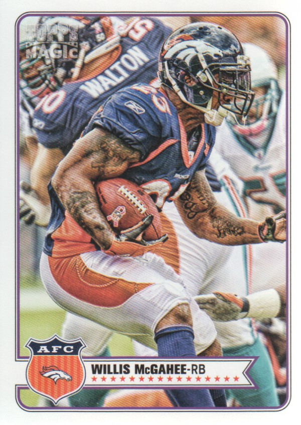 2012 Topps Magic Football Trading Cards Mini Parallel: Pick From List