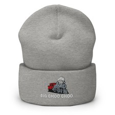  Big Choo Choo Embroidered Train Cuffed Beanie