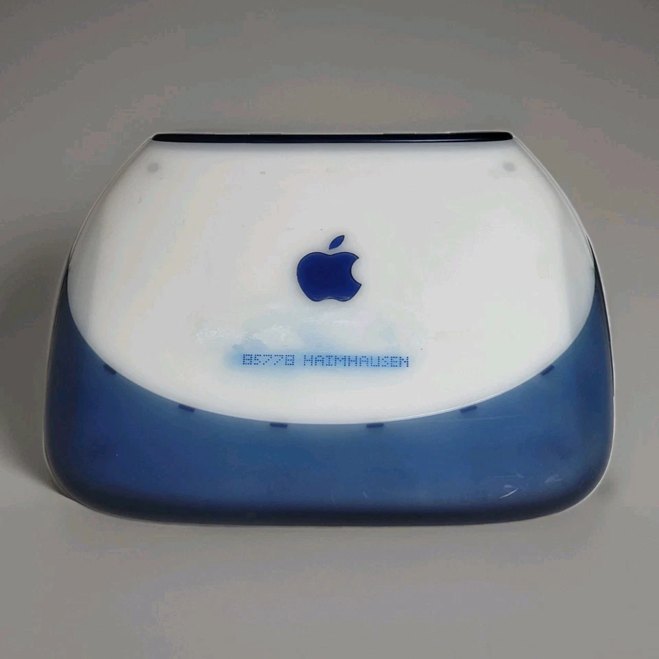Apple iBook G3 Clamshell M6411 Blau Mac Notebook Computer Vintage 2000