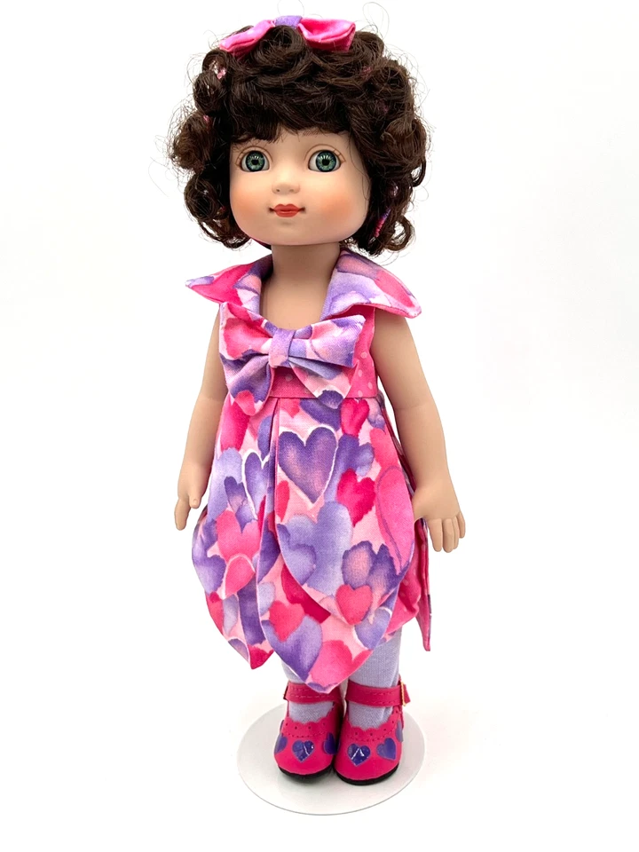 Tonner Sophie Ann Estelle Friend 10” Muñeca Corazones Vestido San Valentín Conjunto Difícil de Encontrar Foto 3 de 4