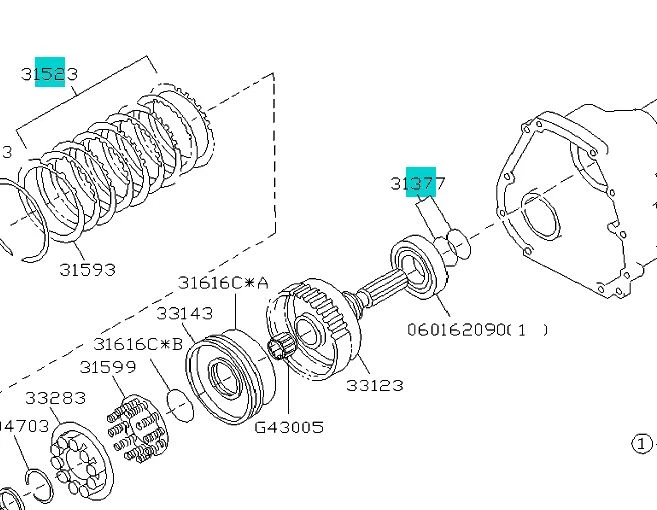 Placa de embrague y kit Vave genuino Subaru Transfer Legacy Impreza Forester Svx ¡OEM! Foto 2 de 3