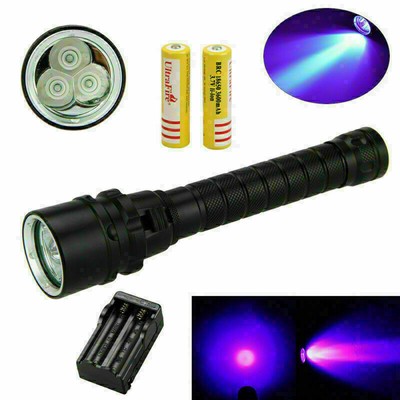 Unterwasser 100M UV 395nm 3x XPE LED Tauchen Taschenlampe Camping Light Fackel Unterwasser 100M UV 395nm 3x XPE LED Tauchen Taschenlampe Camping Light Fackel