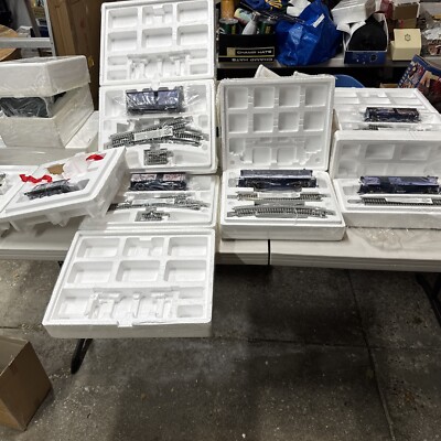 Bachmann Hawthorne Village Moonlight Express Silver Moon Train Set 8 Pcs Lot