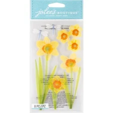 Crafts Stickers Jolee's Daffodils Dragonflies Flowers Dragonfly