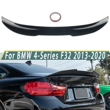 For 2014-20 BMW 4 Series F32 PSM Style Glossy Black Rear Trunk Spoiler Lip