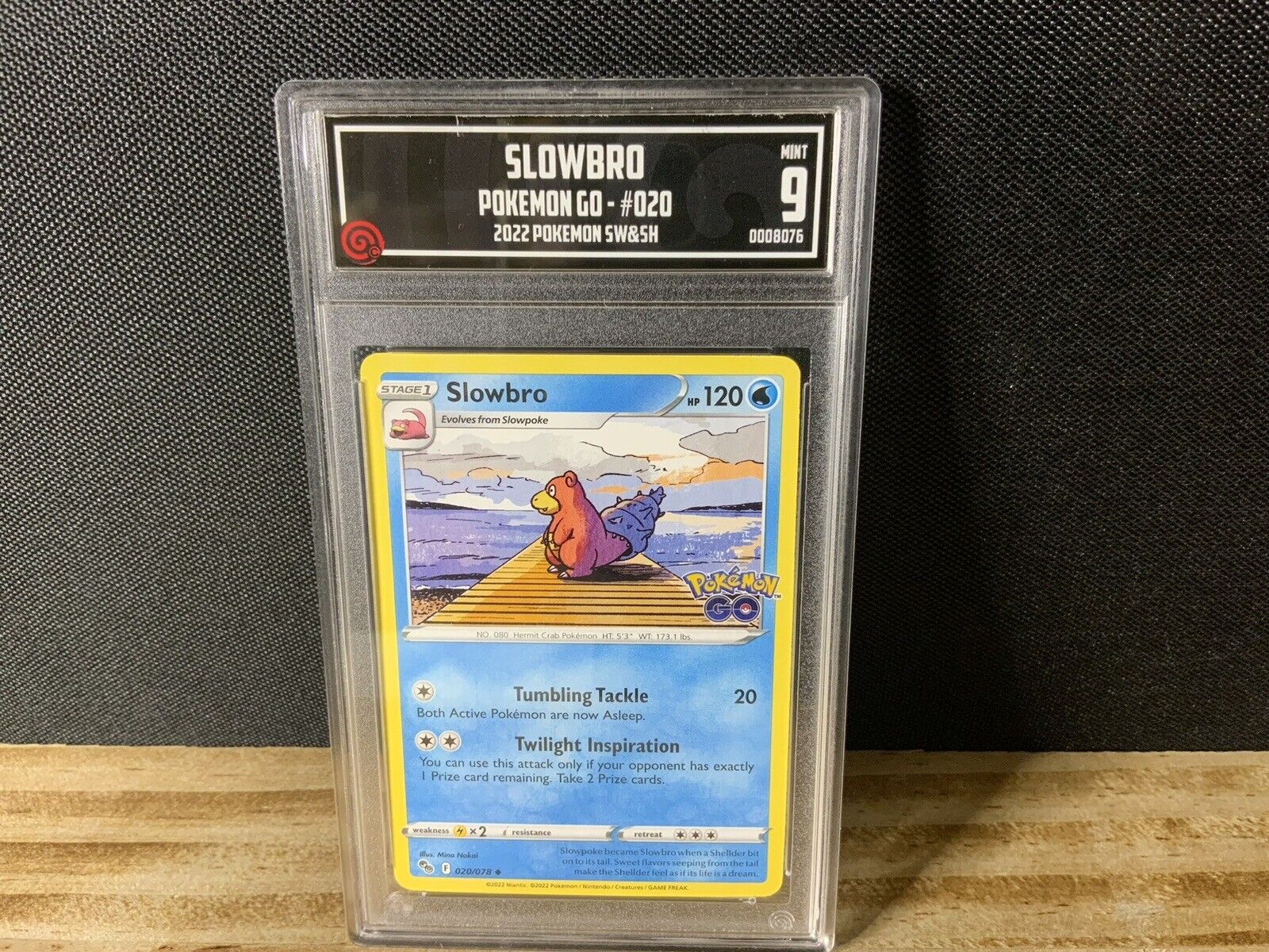 Slowbro 20/78 - Pokémon GO - Uncommon - Pokemon Card TCCG 9 Mint