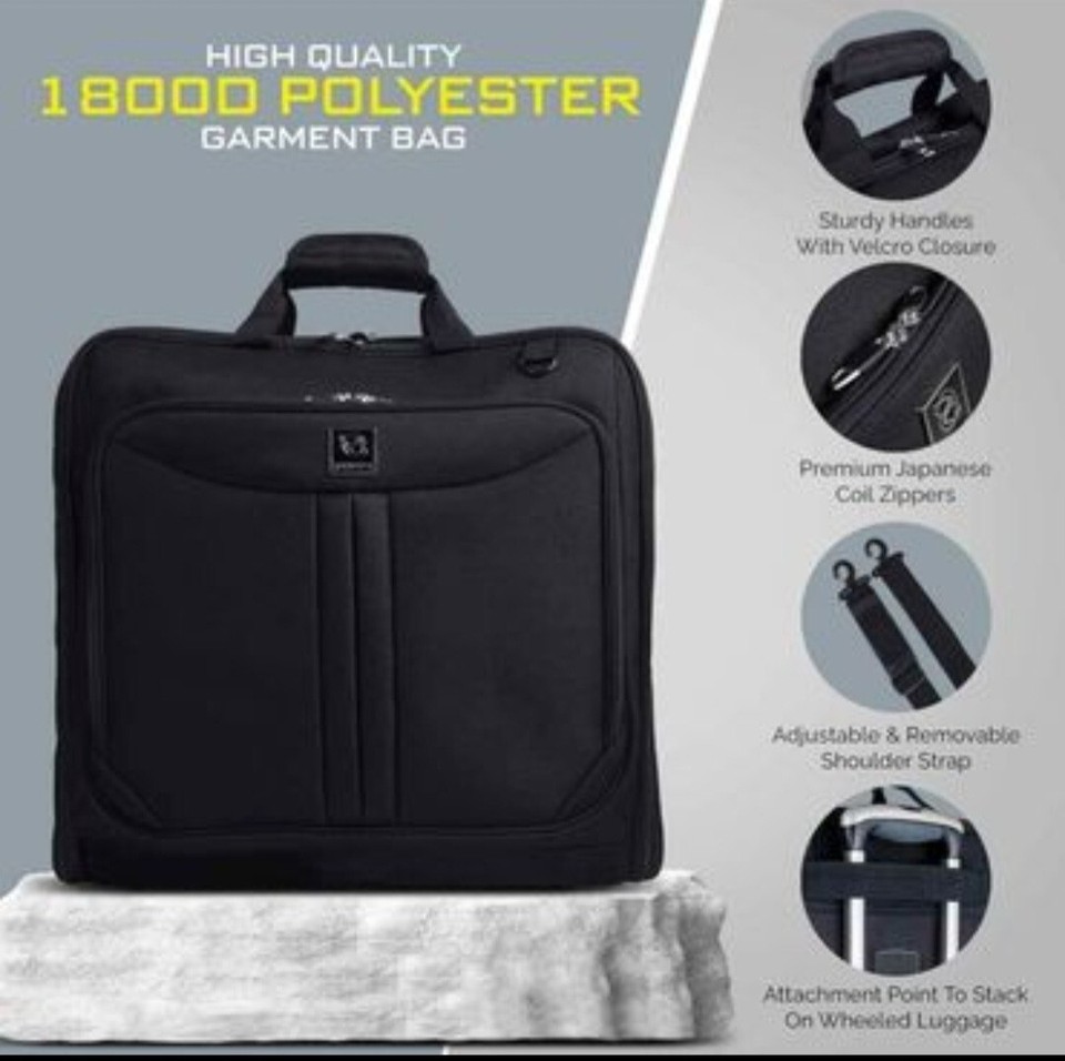 Zegur Suit Carry On Garment Bag for Travel & Business Trips With