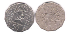 2X AUSTRALIAN 50 CENT COMMEMORATIVE COINS BRISBANE GAMES ,WEARY DUNLOP UNCIRCULA