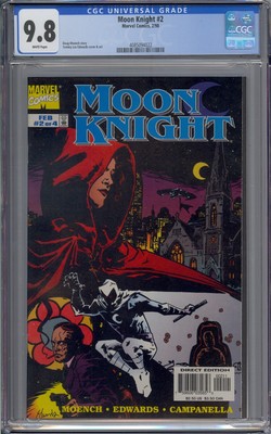 MOON KNIGHT #2 CGC 9.8 1998 SERIES WHITE PAGES