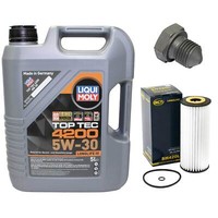 MotoröL Set 5W-30 5 Liter + ÖLfilter + Schraube FüR Seat Inca Vw Polo Caddy 1.9