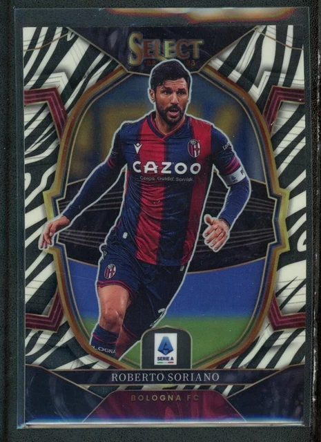 2022-23 ROBERTO SORIANO 01/20 PANINI SELECT SERIE A TERRACE ZEBRA STRIPE