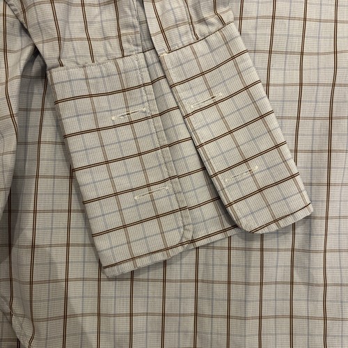 £225 CAMISA DE ALGODÓN A CUADROS DE LUJO AZUL 17.5" HILDITCH & KEY PARA HOMBRE A2 - Imagen 4 de 7