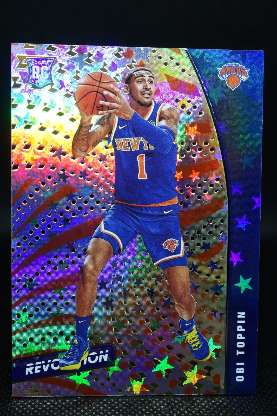 2020-21 NBA Panini Revolution Rookie Astro Obi Toppin #110 Rookie RC KNICKS