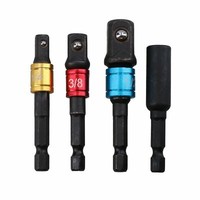 "Schlag-Inbus-SteckschlüSsel-Adapter 1/4\" 3/8\" + 1/2\" + Magnetischer Bithalter"
