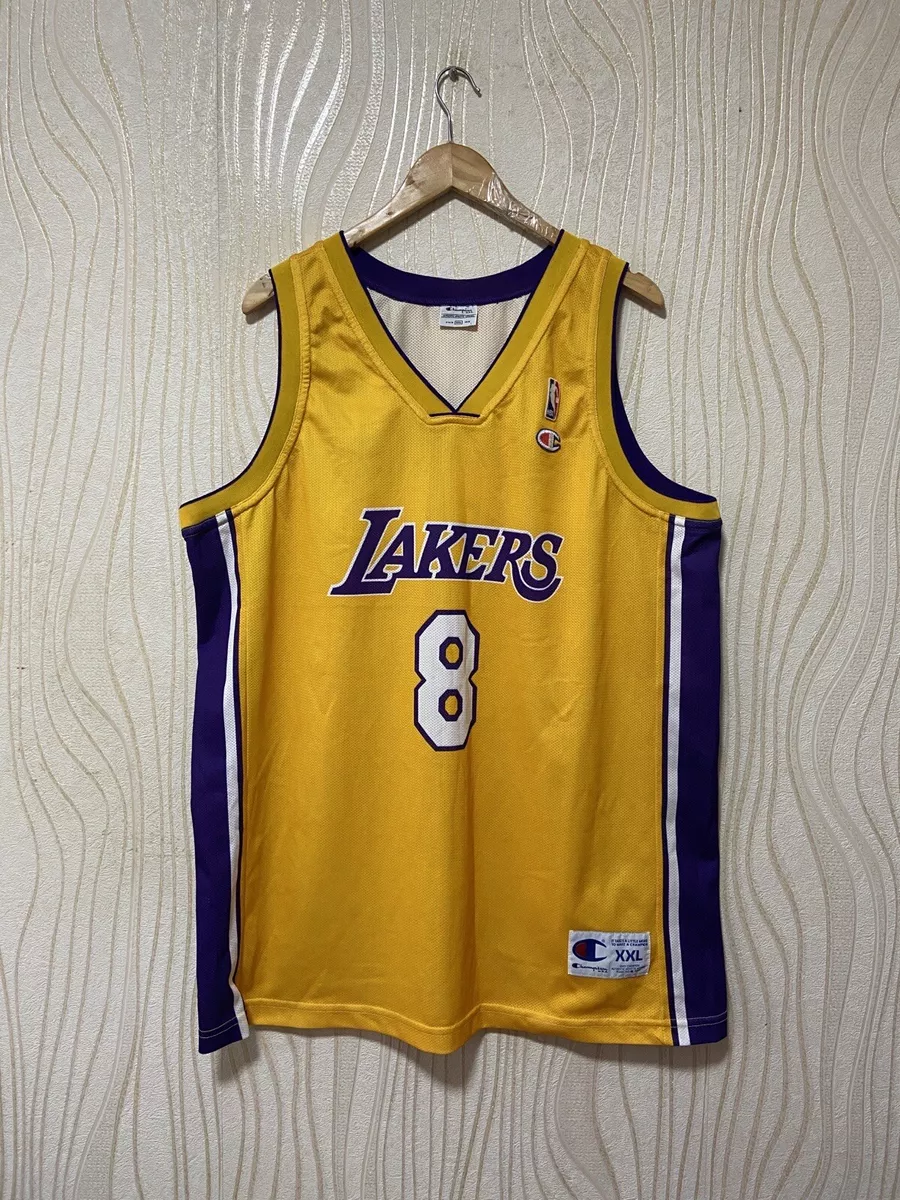 LOS ANGELES LAKERS Kobe Bryant Jersey #8 Throwback Adult Yellow