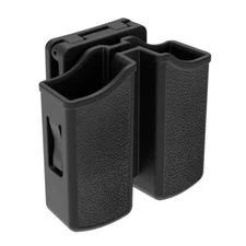 Universal Double Stack Magazine Belt Holster for 9mm 40 Cal Pistol Mag Holder