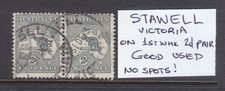 POSTMARK:  STAWELL VICTORIA  ON 2d 1ST WMK ROO PAIR.