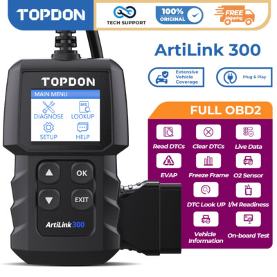  2025  TOPDON AL300 Car OBD2 Fault Code Reader Engine Diagnostic Scanner Tool