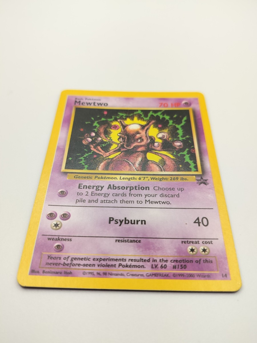 Pokemon Mewtwo 1995 Black Star Promo card 14 LV. 60 #150 | eBay