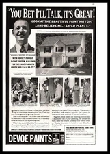 1938 Devoe Reynolds Paint "You Bet I'll Talk, It's Great" 2-Coat System Print Ad