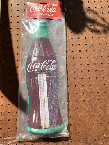 Vintage 1970's NOS 16" Coca Cola Thermometer in Original Packaging