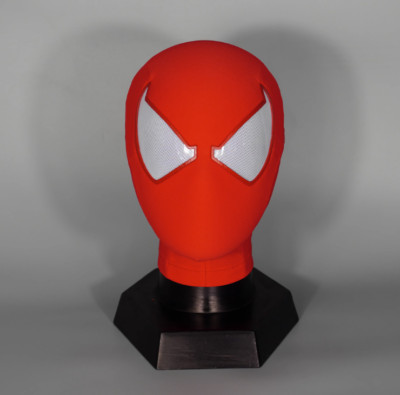 Scarlet Spider-Man 3D Mask Red Full Helmet 1:1 Handmade Cosplay Prop Headwear