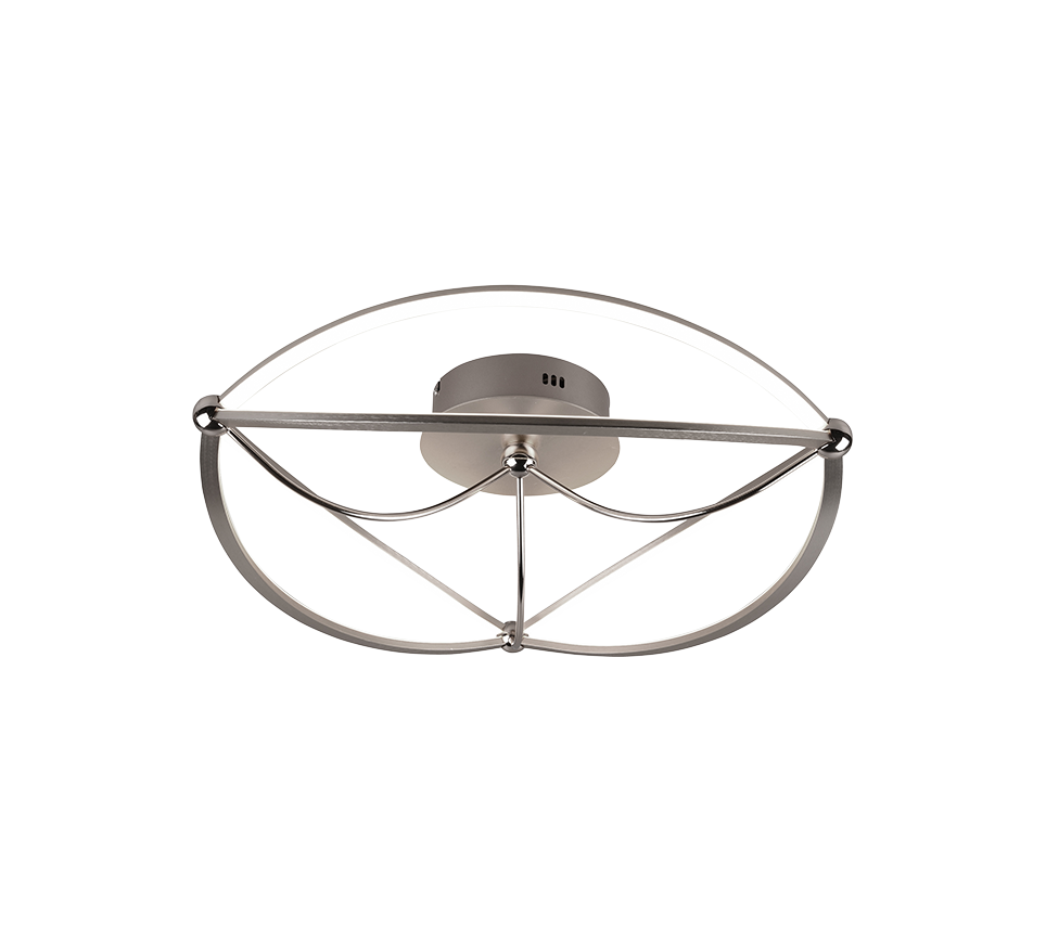 Plafoniera Led Soffitto Interno Ellissi Acciaio 62 cm Charivari GD Trio GD Trio