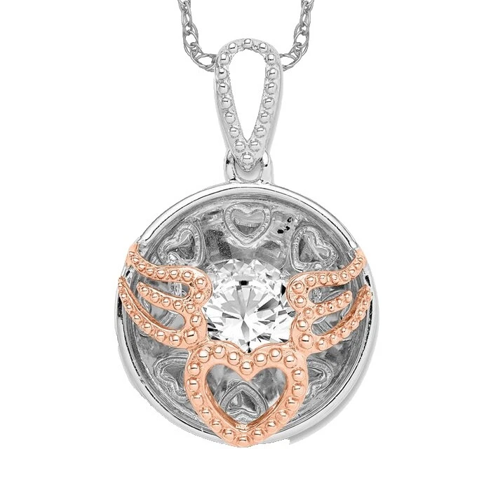 Collares y colgantes de piedra con colgante de ángeles de moda