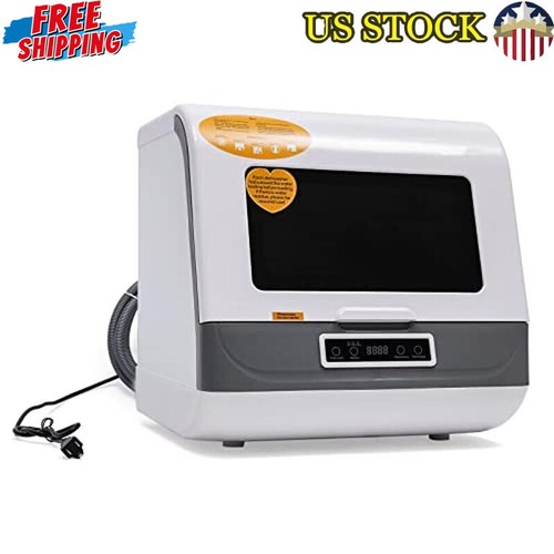 Portable Countertop Dishwasher Mini 3 Washing Programs 360 Degree Cleaning New