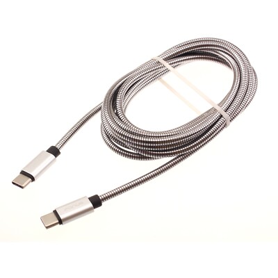 For iPhone 16/Pro/Max/Plus - Type-C to USB-C 6ft Metal PD Cable Charger Cord