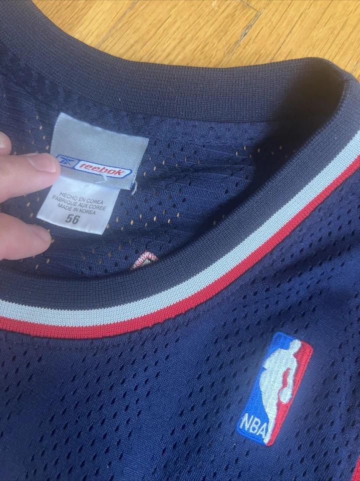 100% Authentic New Jersey Nets Jason Kidd Reebok Authentic Jersey 56 XXXXL - Image 4 of 4