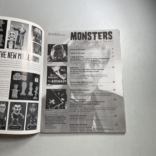 Monstruos de la Bóveda No. 10 Revista Drácula Cubierta Invierno/Primavera 2000 - Imagen 2 de 5