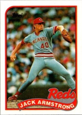 1989 Topps  #317   Jack Armstrong   Pitcher   Cincinnati Reds  FREE shipping