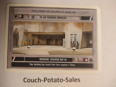 Star Wars White Border CCG Card Tatooine: Docking Bay NEW UNCIRCULATED Primo M 