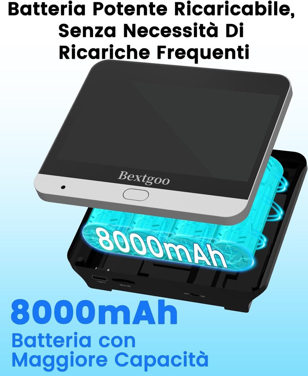 Videocitofono WiFi Con Display 4.3 - 1080P, Visione Notturna, Rilevamento Movimento - Foto 5
