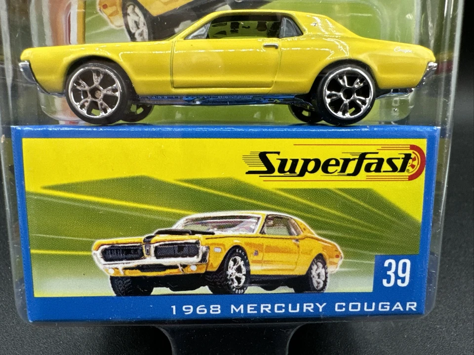 2005 Matchbox Superfast YELLOW 1968 MERCURY COUGAR #39 LE 15,000 free shipp - Image 3 of 4